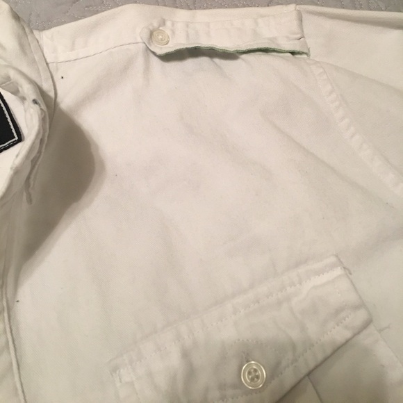 Men’s White jean shirt size XL - Picture 4 of 4